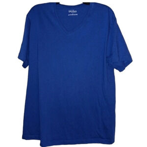 Galaxy by harvic v neck shirt blue plain
